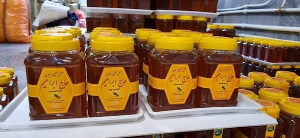 عسل طبیعی حاج ابراهیم ظرف بزرگ | قیمت عالی